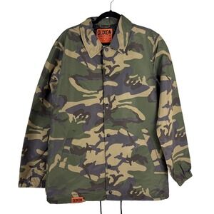 Dixxon Flannel Co Jacket‎ Mens M Green Camo Coaches Grounds Up Customs Coaches